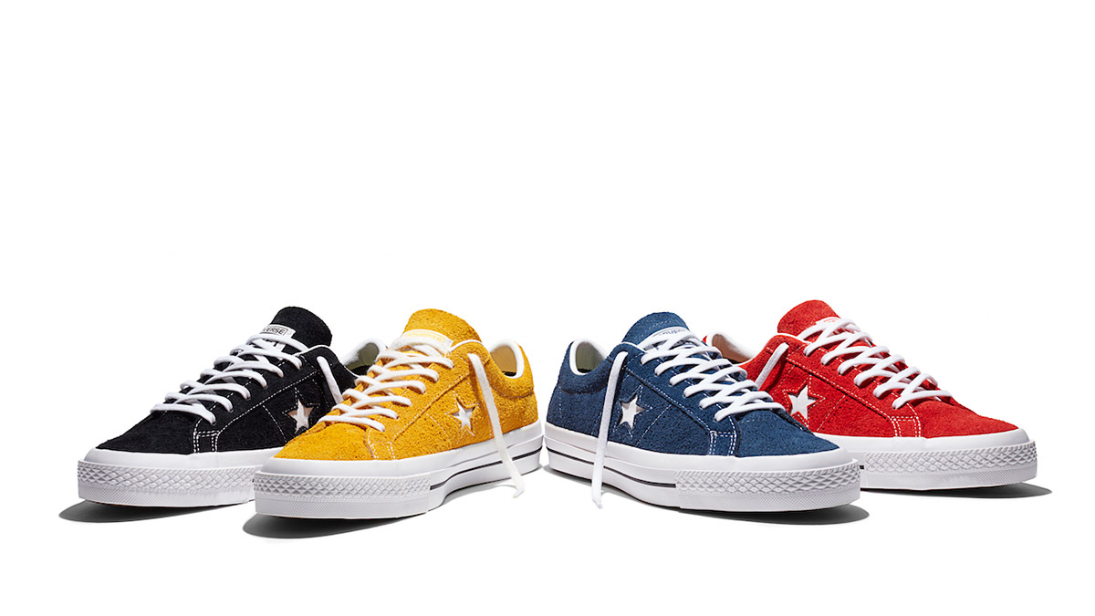 converse one star suede rouge